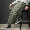 Spring 2021 new large-sized workwear pants, men's straight-leg pants with three-dimensional pocket stickers, stylish men's workwear pants Application Scenario